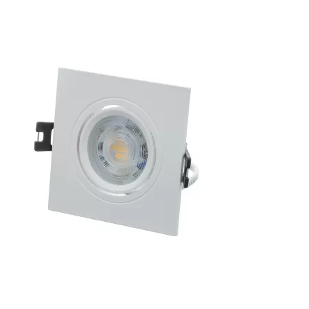 Integral dimbare Coin LED inbouwspot ultra dun - vierkant wit - L93xB93xH30mm - 3.8W