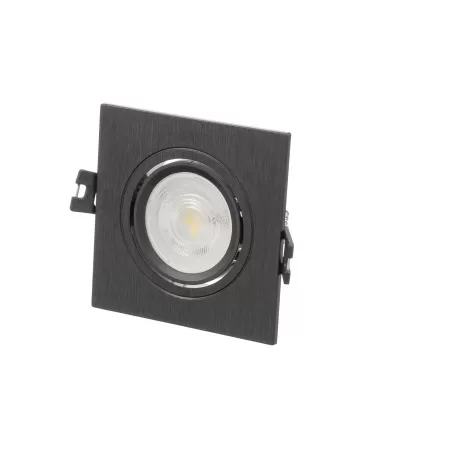 Integral LED inbouwspot - niet dimbaar - vierkant zwart - L93xB93xH65mm - 3.6W