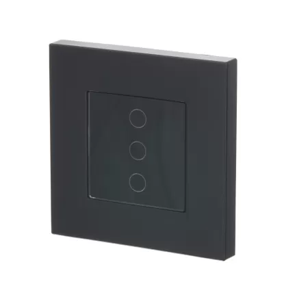 Touch LED dimmer schakelaar enkel zwart set - 700W