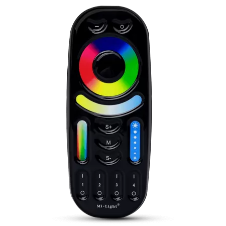 MiBoxer / Mi-Light afstandsbediening zwart - RGB+CCT - 4-zone - FUT092-B