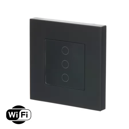 Wifi touch LED dimmer enkel zwart set - 500W