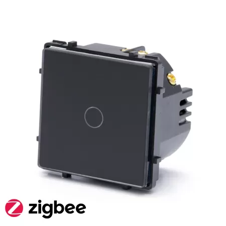 Zigbee touch aan-uit schakelaar enkel zwart - 600W