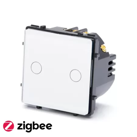 Zigbee touch aan-uit schakelaar dubbel wit - 600W